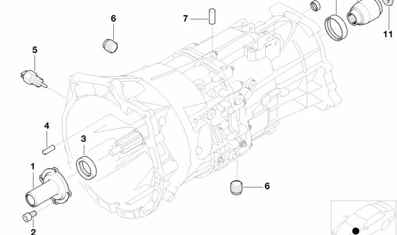 Tornillo Innentorx para BMW Serie 1 E81, E82, E87, F20, F21, Serie 3 E36, E46, E90, F30, F31, F34, G20, Serie 5 E34, E39, E60, F10, F11, Serie 7 E38, X1 E84, X3 E83, F25, Z4 E85, E89 (OEM 23117531355). Original BMW