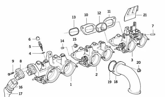 O-Ring (O-Ring) OEM 13541317781 for BMW E21, E30, E36, E34, E28, E24, E23, E12. Genuine BMW.