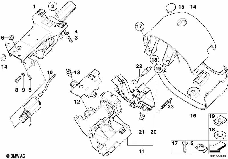 Revestimiento Parte Superior de Cuero para BMW E52 (OEM 32316750985). Original BMW.