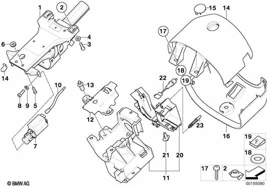 Lederoberbezug für BMW E52 (OEM 32316750985). Original BMW.