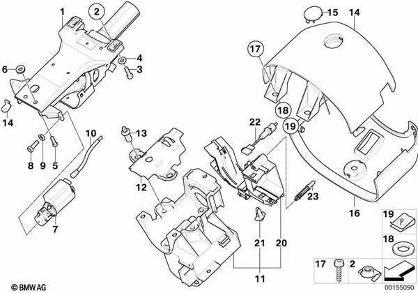 Revestimiento Parte Superior de Cuero para BMW E52 (OEM 32316750985). Original BMW.