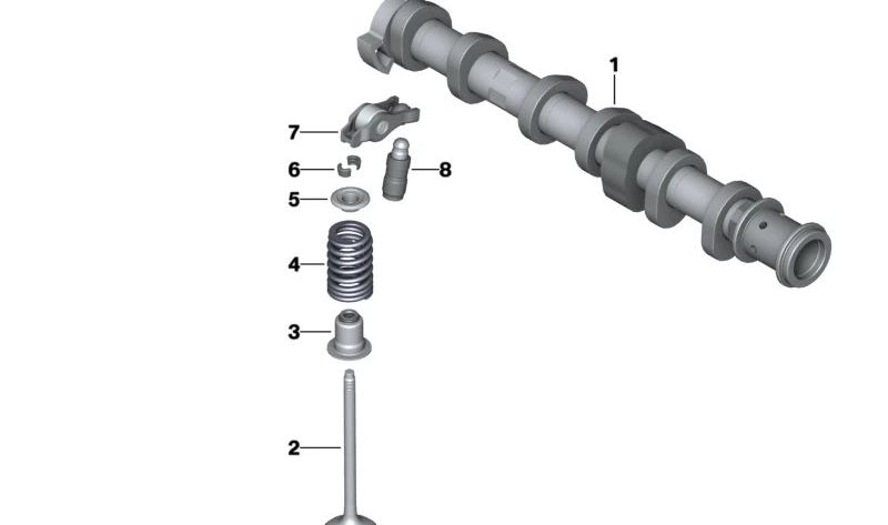 Árbol de levas de escape OEM 11318629227 para BMW F40, F52, F70, F44, F45, F46, U06, F48, F49, U11, F39, U10 y MINI F55, F56, F57, F65, F66, F54, F60, U25. Original BMW y MINI.