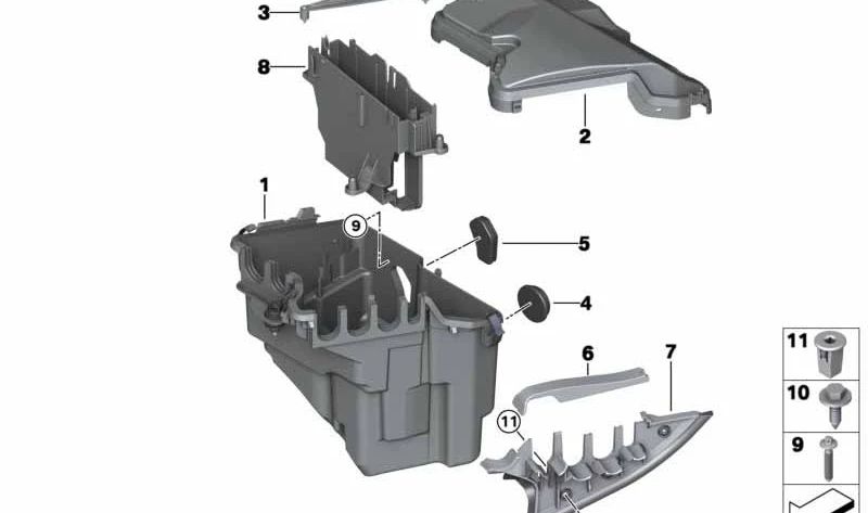 Válvula de ventilación OEM 12907798781 para BMW E70, F15, E71, F16. Original BMW