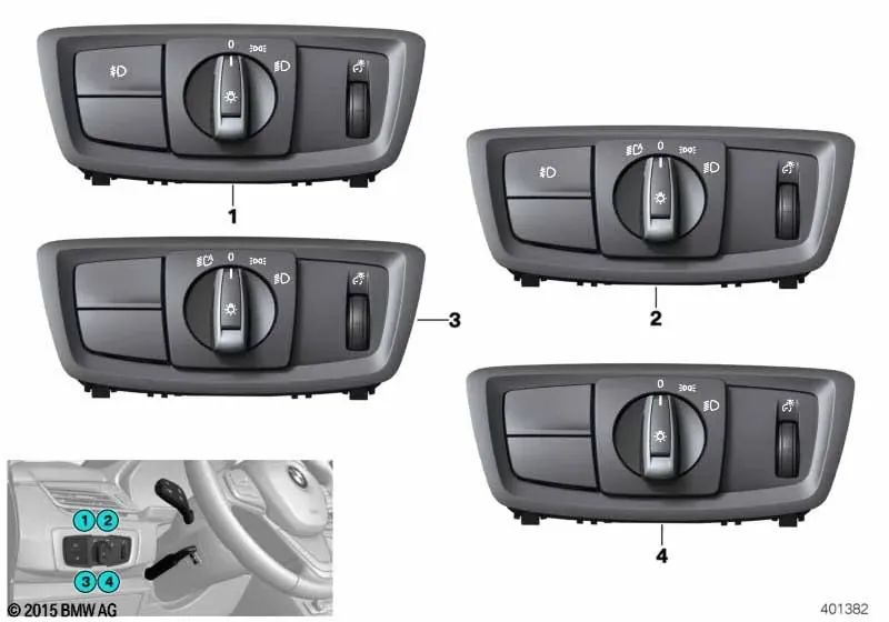 Unidad de Control de Luces para BMW Serie 2 F22N, F23N, X1 F48, F48N, X2 F39 (OEM 61316847518). Original BMW.