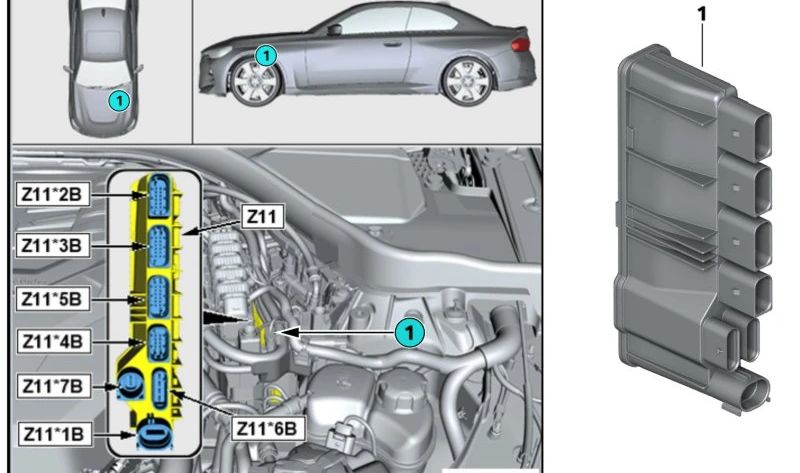 INTEGRATED POWER MODULE OEM 12638589970 for BMW G42, G20, G21, G22, G23, G26, G30, G32, G11, G12, G01, G02, G05, G06, G07. Original BMW.