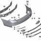 Untere Stoßstangenverkleidung hinten, grundiert für BMW F01, F02, F04 (OEM 51128047363). Original BMW