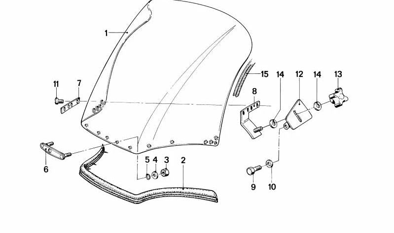 Support gauche pour BMW R248 (OEM 46631240637). BMW d'origine