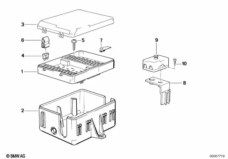 Caja de fusibles para BMW E23 (OEM 61131372394). Original BMW