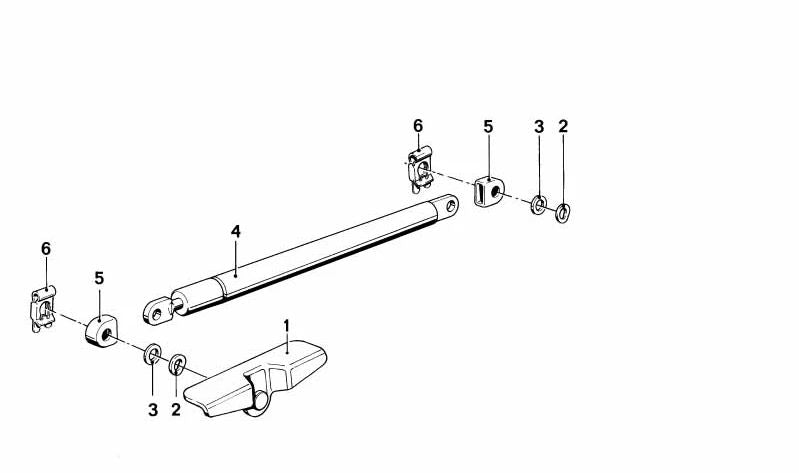 Halterung für BMW E24, E23 (OEM 41611866525). Original BMW