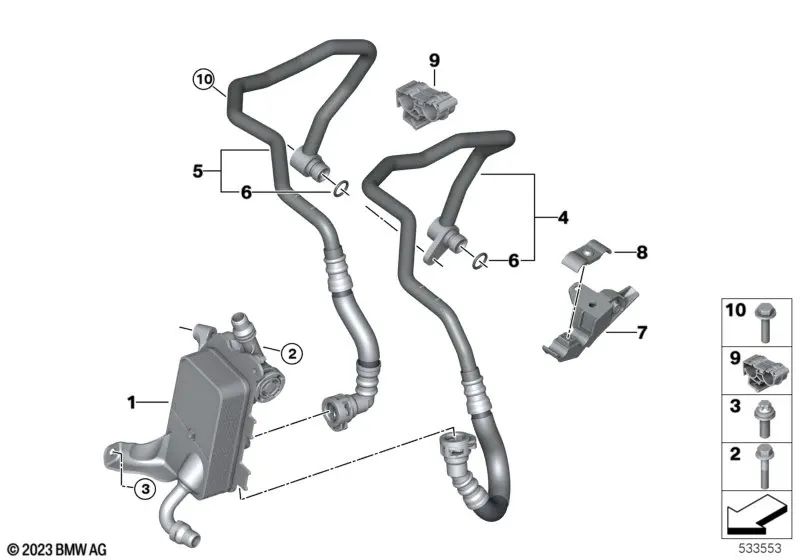 Tapa superior para soporte para BMW G42, G20, G21, G28, G22, G23, G26, G30, G31, G38, G60, G32, G11, G12, G70, F91, F92, F93, G14, G15, G16, G01, G08, G02, G05, G18, F96, G06, G07, G09, G29 (OEM 17228699987). Original BMW.