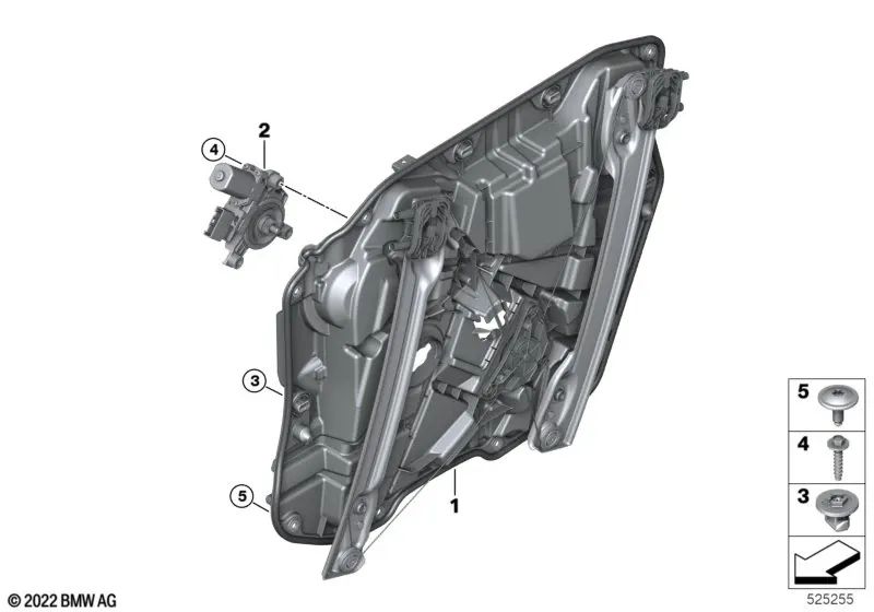 Front Left Door Support for BMW X1 U11, U12 (OEM 51335A620E7). Original BMW