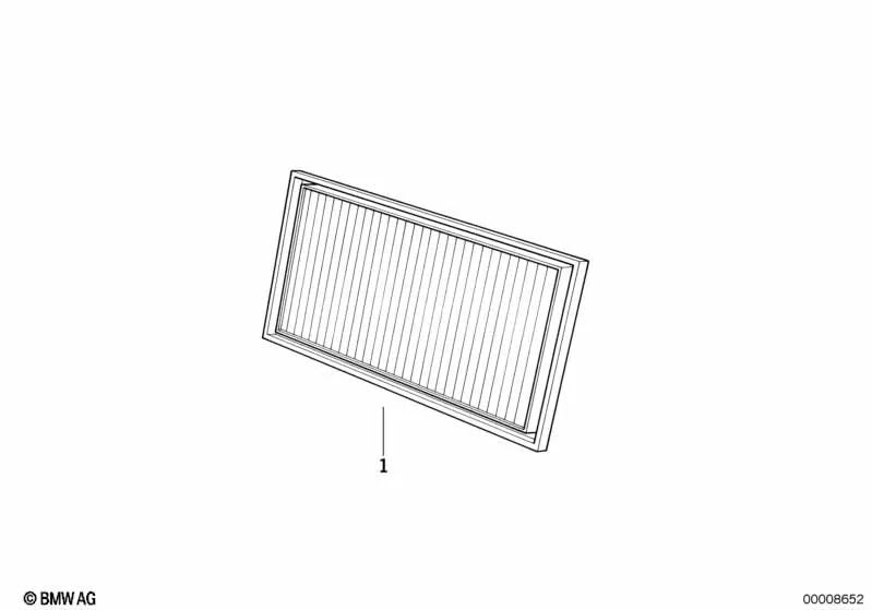 Microfiltro para BMW Serie 3 E36 (OEM 64119069895). Original BMW