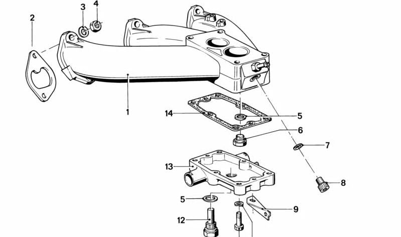 Temperature switch for BMW 5 Series E12 (OEM 61311354867). Genuine BMW