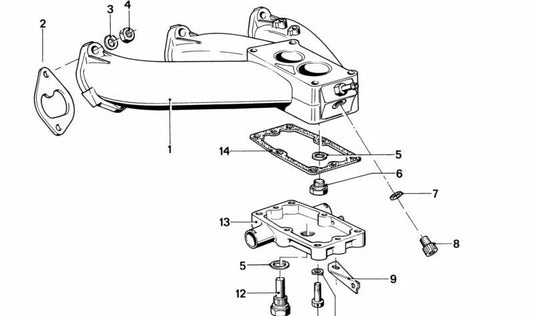 Temperature switch for BMW 5 Series E12 (OEM 61311354867). Genuine BMW