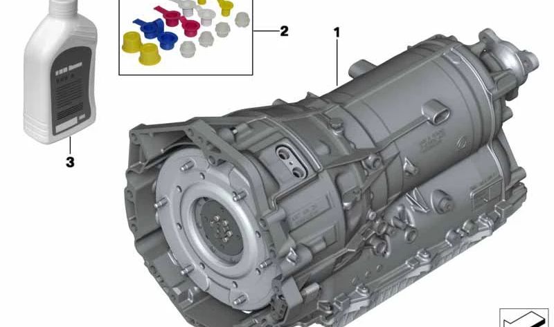 Repuesto caja de cambios automática OEM 24008608219 para BMW F01, F02. Original BMW.