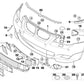 Guía de aire del freno delantero derecho para BMW Serie 5 E60, E60N, E61, E61N (OEM 51117896588). Original BMW.