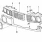 Marco Decorativo Izquierdo/Derecho para BMW E34. Original BMW.