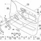 Left cover for BMW X5 E53 (OEM 51417122201). Original BMW