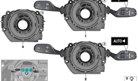 Interruptor de mando para columna de dirección OEM 61316833434 para BMW i3 (I01). Original BMW.