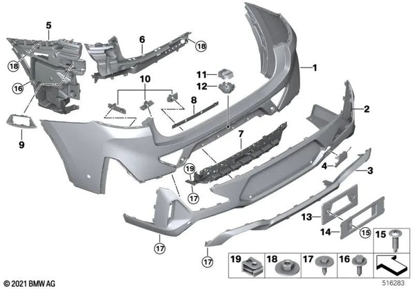 Soporte Smart Opener para BMW X4 F98 (OEM 51128065288). Original BMW