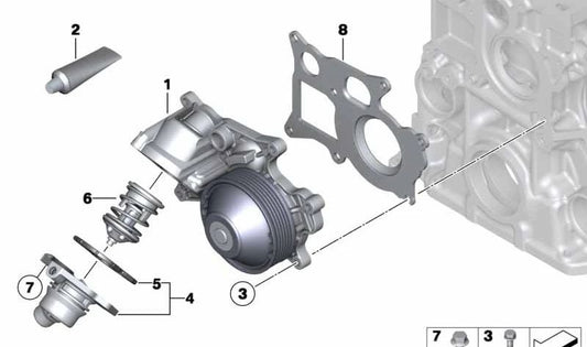 Piastra intermedia per BMW 1 F20 Serie, F21 (OEM 11517823040). BMW originale