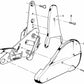 Cubierta interior derecha para BMW Serie 3 E21, Serie 6 E24 (OEM 52101859686). Original BMW