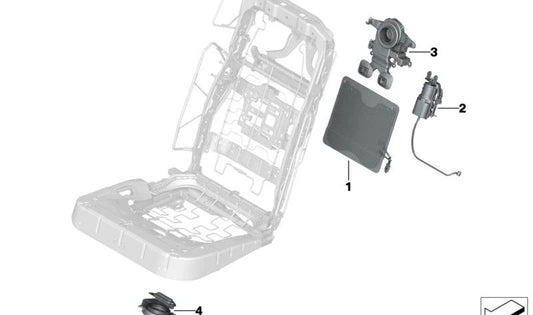 Bloque de válvulas izquierdo para BMW G70 (OEM 52105A69915). Original BMW