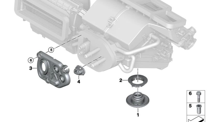 Tuela para BMW i I12, I15 (OEM 64119290526). Original BMW