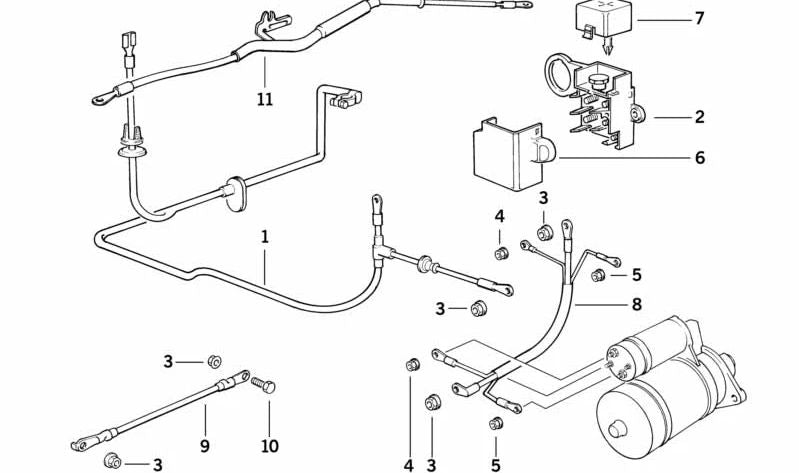 Tapa de relé OEM 12521724375 para BMW Serie 8 (E31). Original BMW.