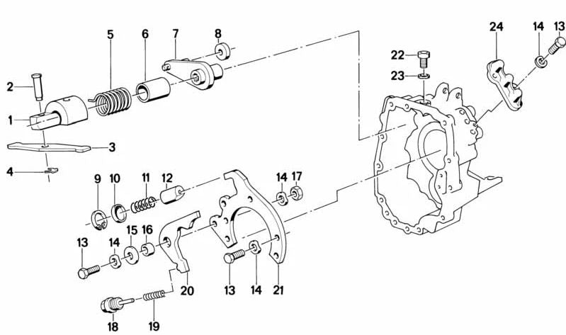 Tornillo de cilindro OEM 23227545704 para BMW E87, E36, E46, E28, E34, E39, E24, Z3, E85. Original BMW.