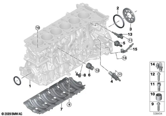 Component Temperature Sensor for BMW F40, F52, F44, F45N, F46, F46N, G42, U06, G20, G20N, G21, G21N, G28, G28N, G22, G23, G26, G30, G30N, G31, G31N, G38N, G60, G32, G32N, N, G12N, G70, G14, G15, G16, F48, F48N, F49N, U11, U12, F39, G01, G01N, G