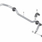 Stabilisator mit vorderen Gummilagern für BMW 2er F45, F45N, F46, X1 F48, F48N, MINI F54 (OEM 31306853912). Original BMW.