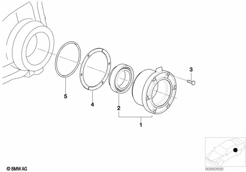 Tapón de transmisión para BMW Serie 3 E36, Serie 6 E24, Serie 7 E23, E38 (OEM 33111205749). Original BMW