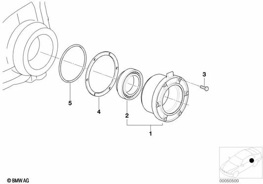 Transmission plug for BMW 3 Series E36, 6 Series E24, 7 Series E23, E38 (OEM 33111205749). Original BMW