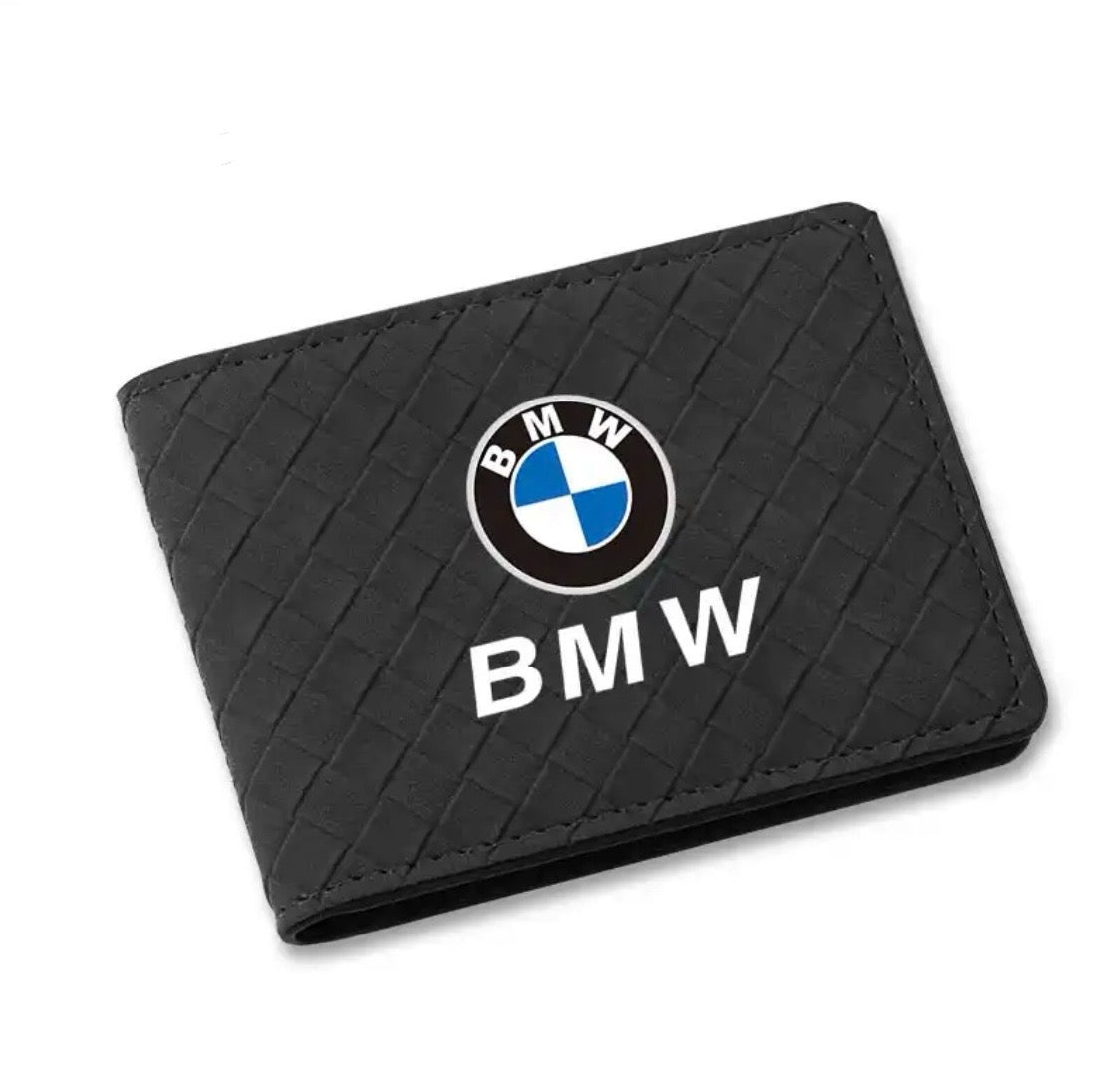 Cartera De Lujo Bmw Con Múltiples Compartimentos Para Tarjetas - Negro