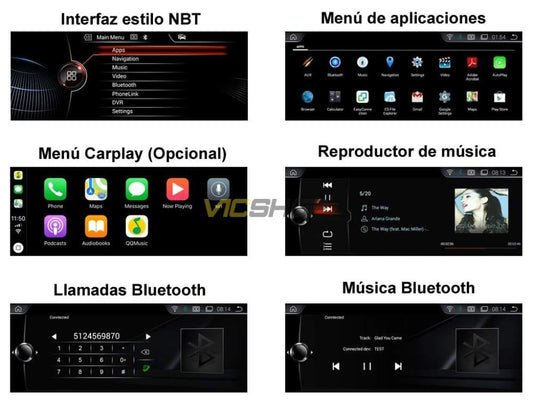 Pantalla Radio Android para BMW Serie 2 F22 / F23 ¡Cámara trasera de regalo! - Recambios y Accesorios BMW