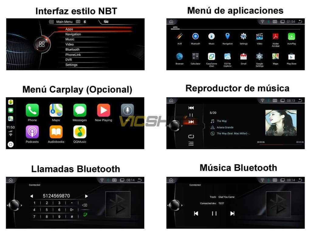 Pantalla Radio Para Bmw Serie 3 F30 F31 F34 ¡cámara Trasera De Regalo! Pantallas Android