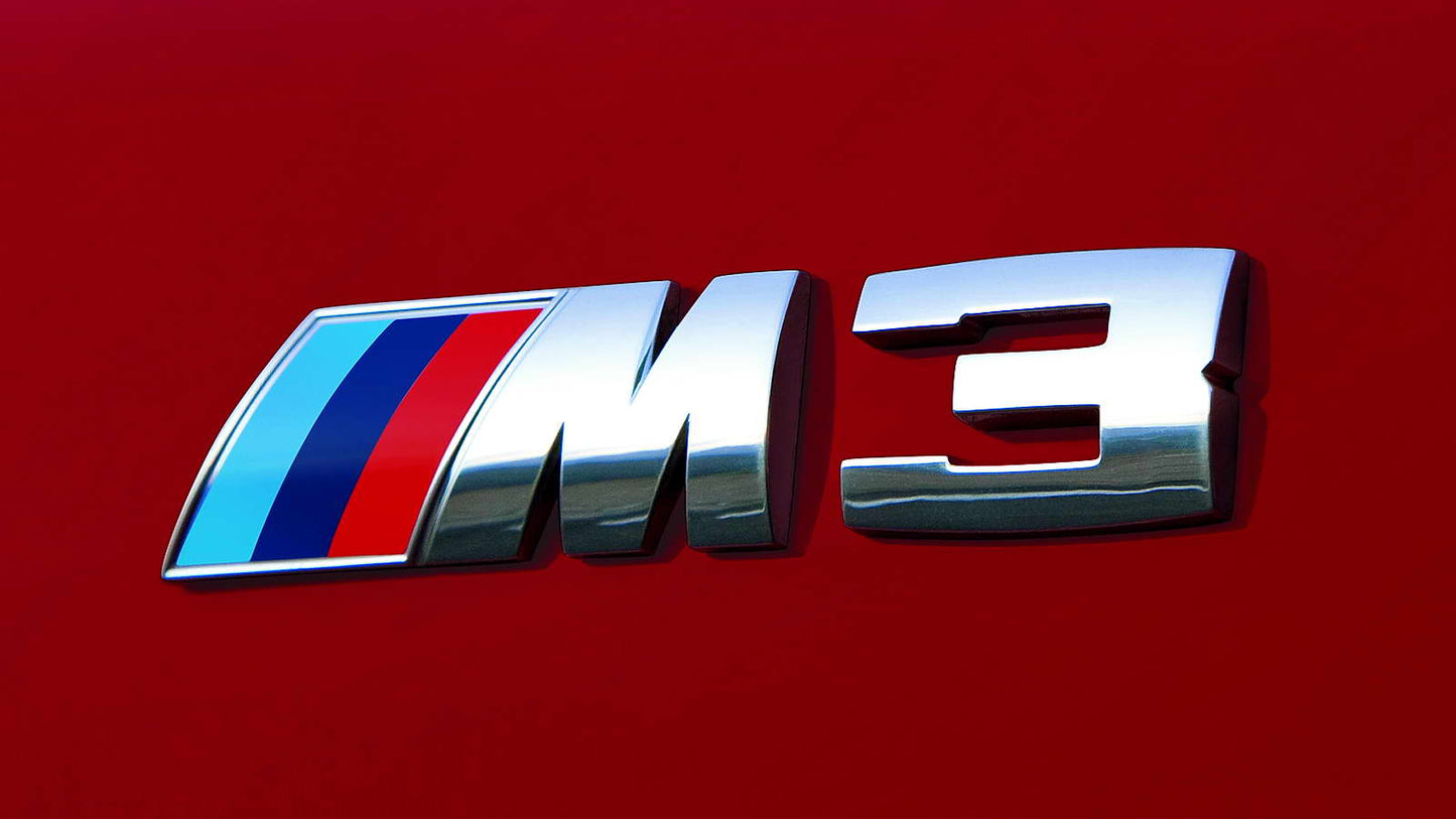 Emblème /// m3 de métal pour BMW - pas original