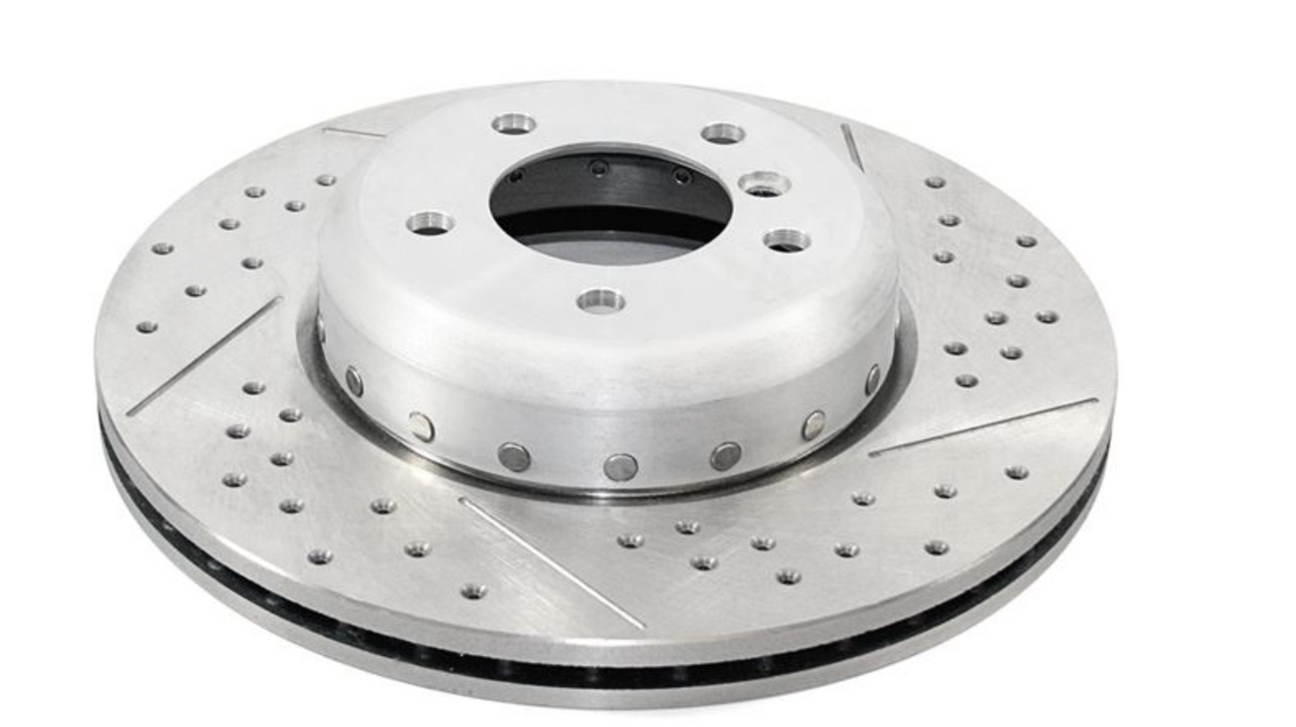 18 Inch 345X24 ///M Lightweight Sport Ventilated Drilled Brake Disc for BMW F3x F2x. Genuine BMW