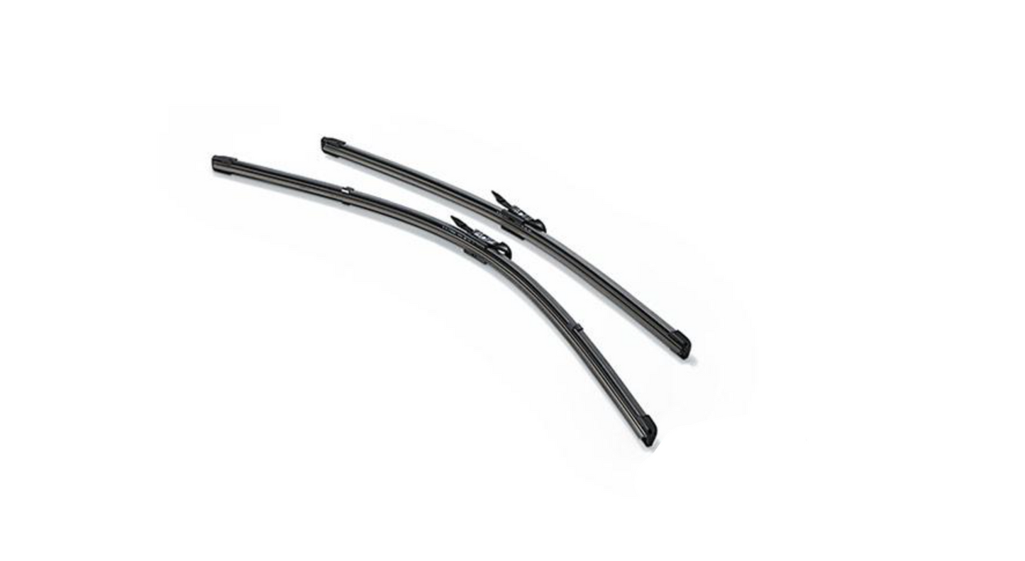 Front wiper blade set for BMW E70, E71, E72. Genuine BMW.