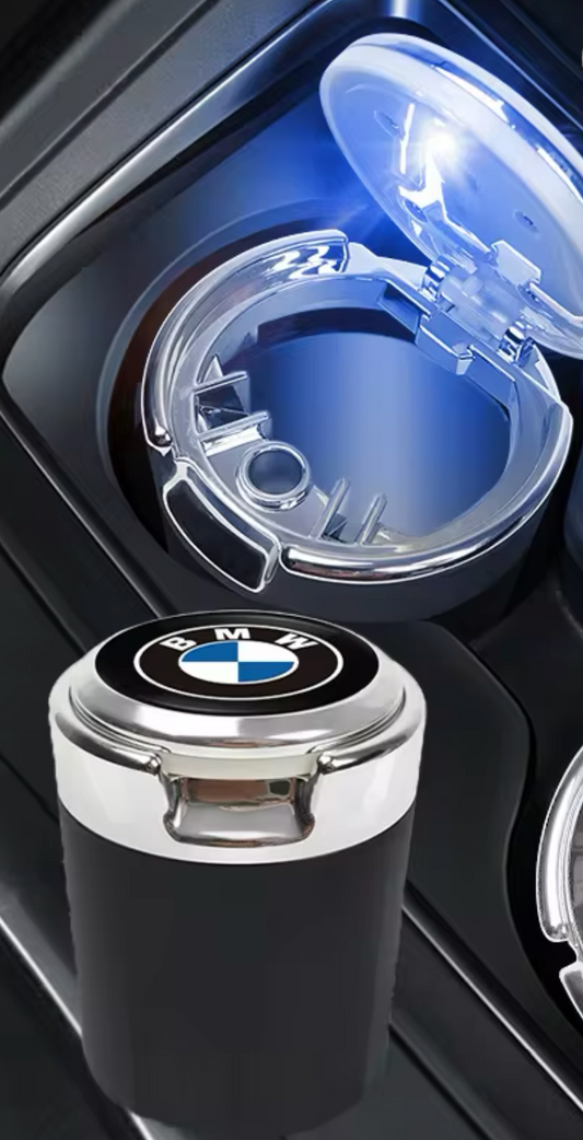 Portable Ashtray with LED Light for BMW - Elegance and Functionality