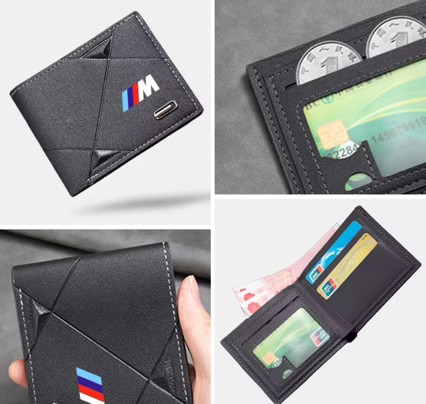 Cartera Multifuncional de Cuero BMW ///M