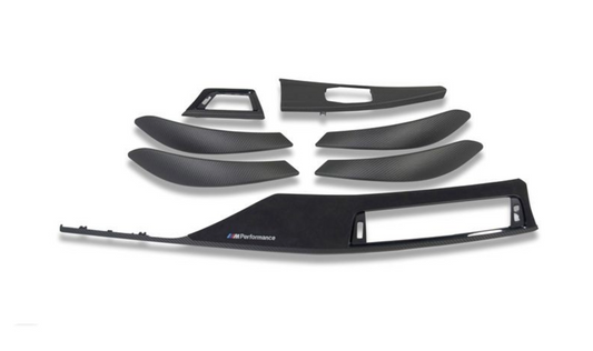 Revestimentos interiores de carbono/alcantara para BMW 3 Series e 4 F3X Series. BMW original.