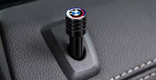 4 pin / 2 pin di chiusura per porte BMW con logo del 50 ° anniversario - accessori in metallo di alta qualità - Compatibile con tutti i modelli BMW