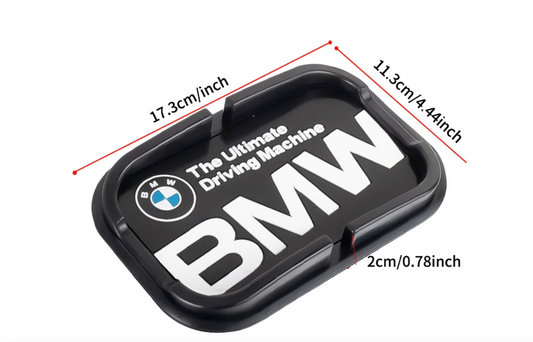 BMW Anti-Slip Dashboard Mat - Multifunctional and High Quality - BMW The Ultimate Driving Machine Logo