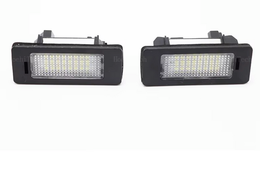 Luces LED para Matrícula BMW E82, E88, E90, E91, E92, E93, E39, E60, E61, E70, E71 - Pack de 2 Unidades - Iluminación Superbrillante con Canbus