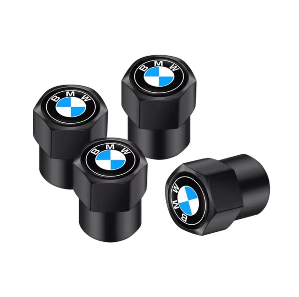 Tapones de Válvula de Neumático en Aluminio para BMW - Set de 4 Unidades (Colores: Rojo, Negro, Plata)