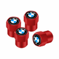 Tapones de Válvula de Neumático en Aluminio para BMW - Set de 4 Unidades (Colores: Rojo, Negro, Plata)