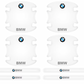 Transparent Protective Stickers for BMW Door Handles - Set of 8 Pieces (BMW Logo or ///M)