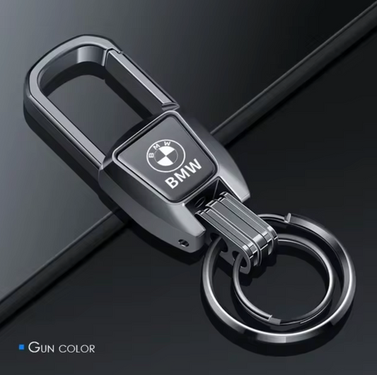 BMW Keyring with Metal Buckle – Gun Color